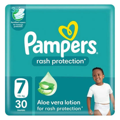 Pampers Micro Locking Diapers Size 7 Pack of 30 (Mega Pack)