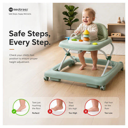 Neobreez Tredo Baby Walker (Green)