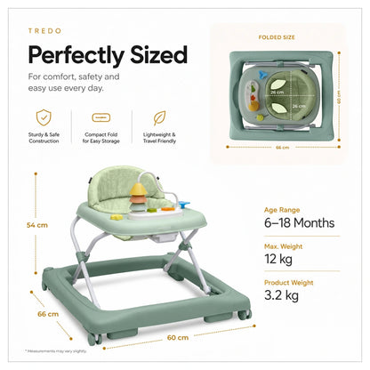 Neobreez Tredo Baby Walker (Green)