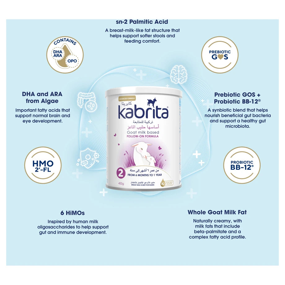 Kabrita Stage 2 Goat Milk Based Follow-on Formula 400g (No Palm oil)