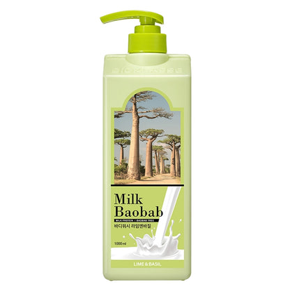 Milk Baobab Body Wash Lime and Basil (1000ml)