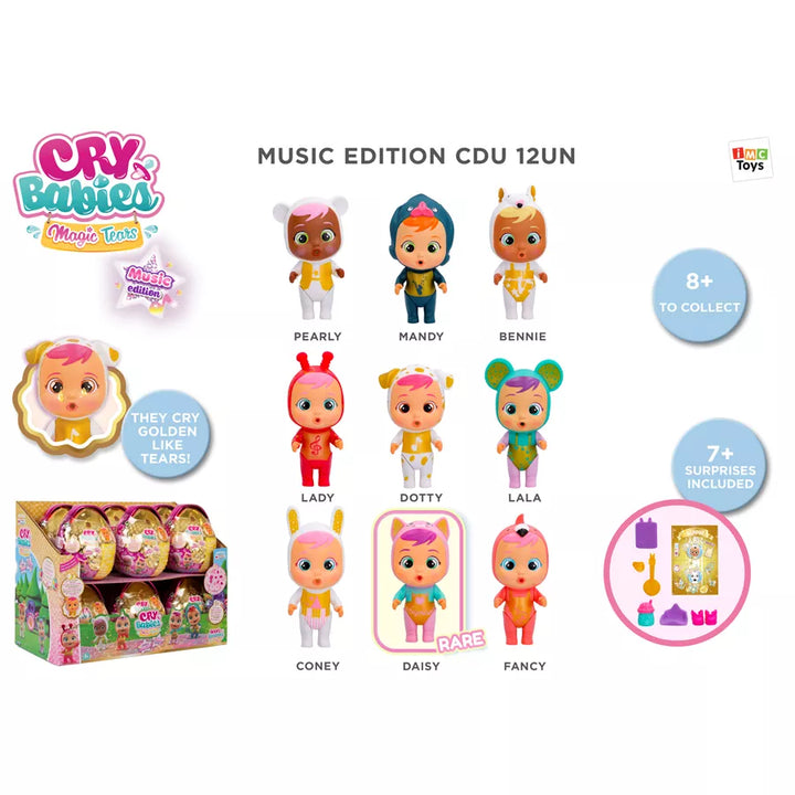 IMC Toys Cry Babies Magic Tears Music Edition Display (Pack of 12)