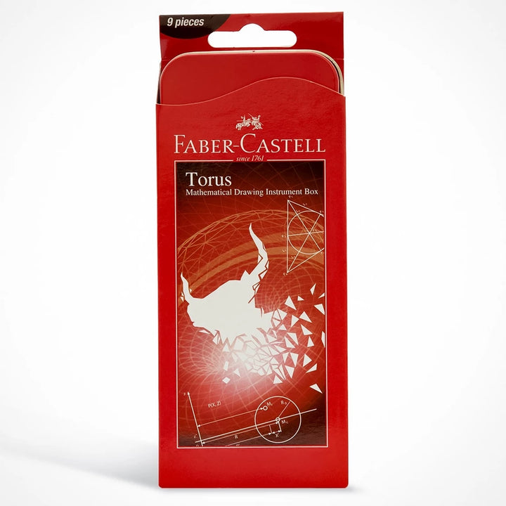Faber-Castell - Torus Mathematical Drawing Instrument Box 9pcs