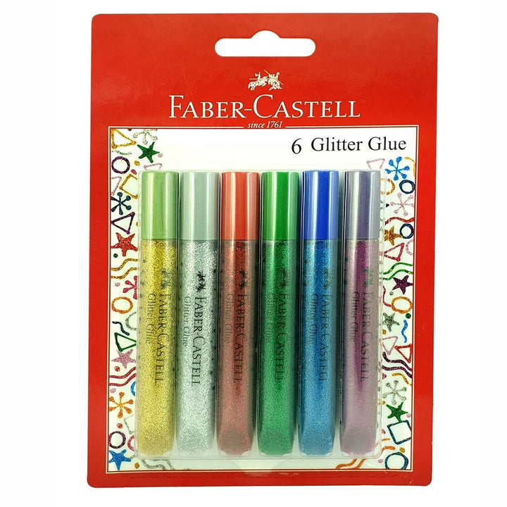 Faber-Castell - Glitter Glue 6 Colours x 12.5g