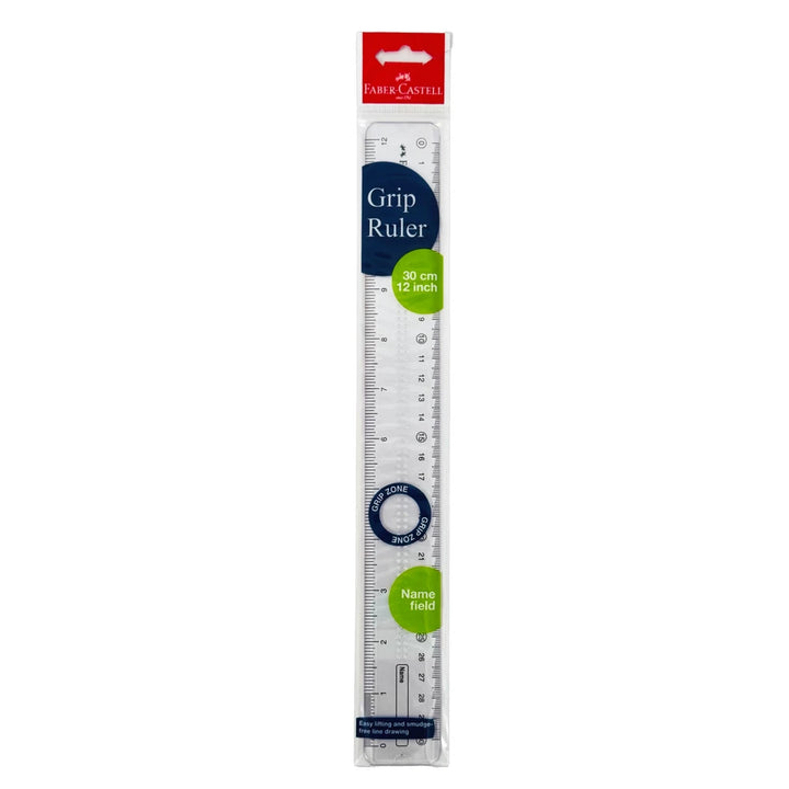 Faber-Castell - Clear Broad Plastic Ruler 30cm