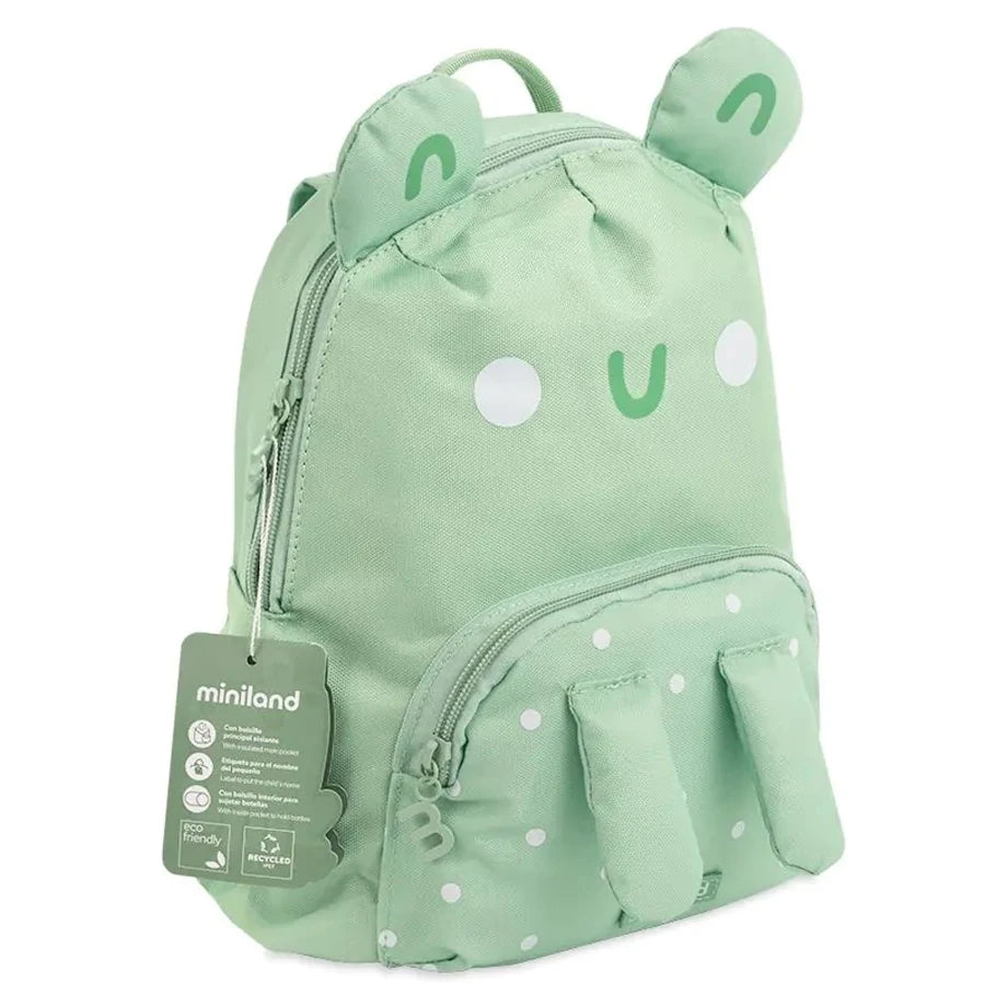 Miniland Ecothermibag Kids Insulated Backpack Frog