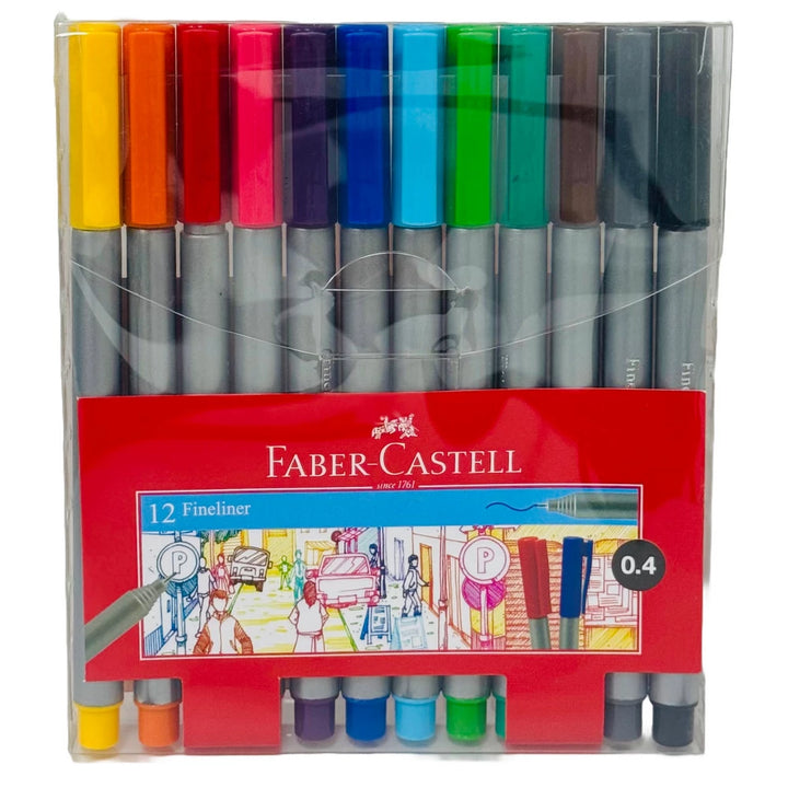 Faber-Castell - Fineliner Color Pen Pack of 12
