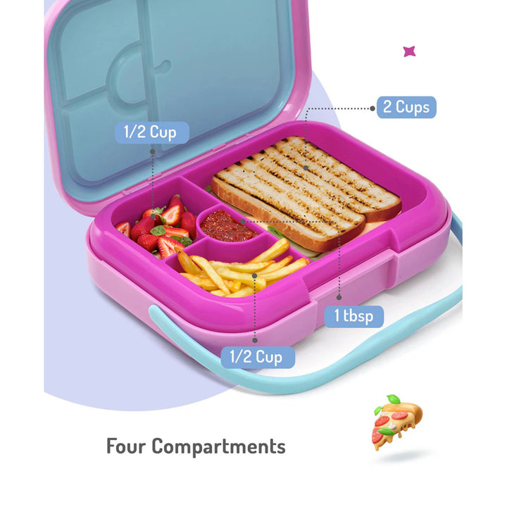 Bonfino ABS Bento Lunch Box 765ml (Pink)