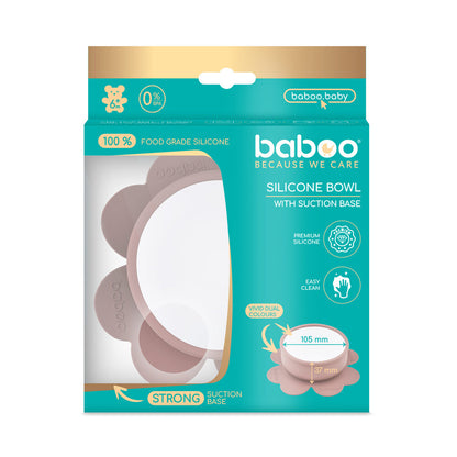 Baboo 6m+ Silicone Bowl with Suction (Au Naturale)