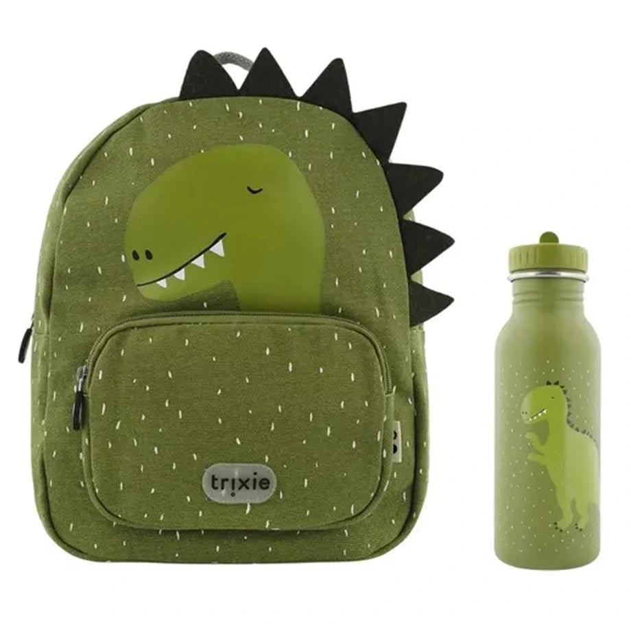 Trixie Backpack Mr. Dino & Water Bottle Set