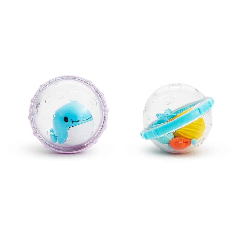 Munchkin Float & Play Bubbles Bath Toy Pack of 2 (Whale, 4M+)