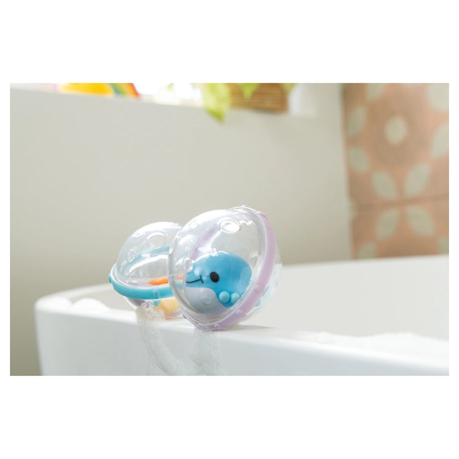 Munchkin Float & Play Bubbles Bath Toy Pack of 2 (Whale, 4M+)