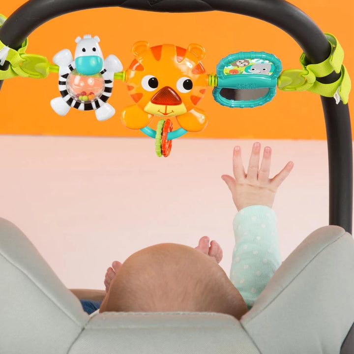 Bright Starts Take Along Carrier Toy Bar Tiger