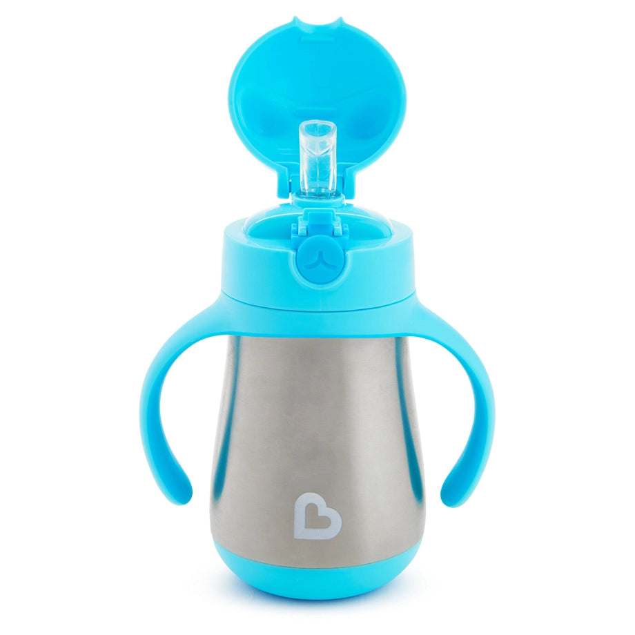 Munchkin Stainless Steel Insulated Straw Cup Cool Cat