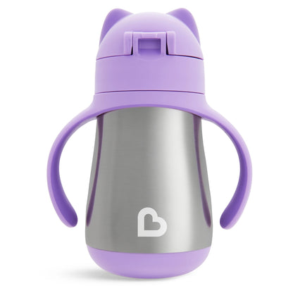 Munchkin Stainless Steel Insulated Straw Cup Cool Cat