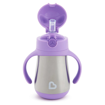Munchkin Stainless Steel Insulated Straw Cup Cool Cat