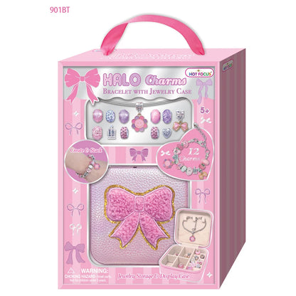 Hot Focus Halo Charms Bracelet & Jewelry Case