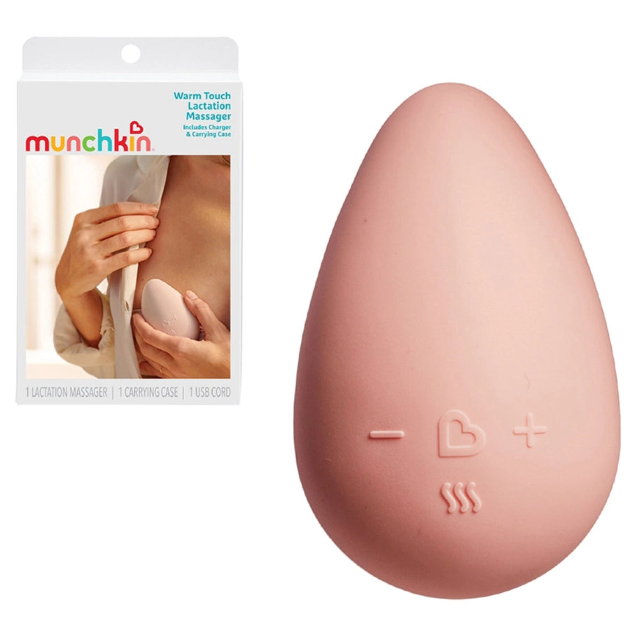 Munchkin Lactation Massager with Heat & Vibration (Compact, Waterproof)