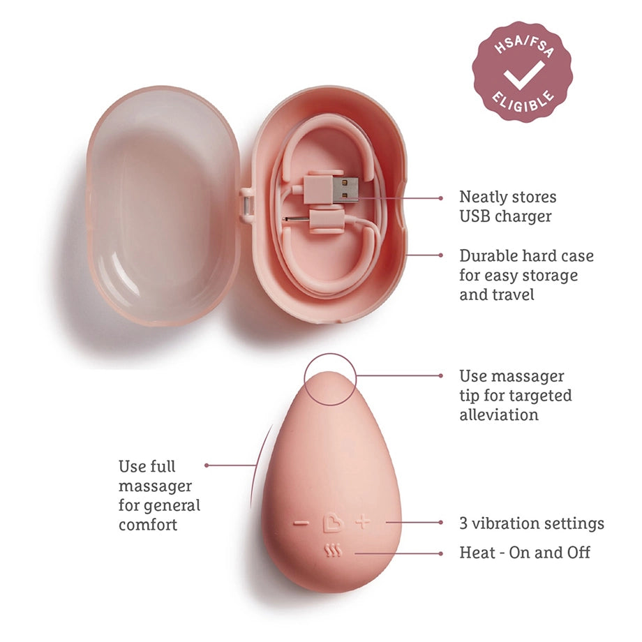 Munchkin Lactation Massager with Heat & Vibration (Compact, Waterproof)