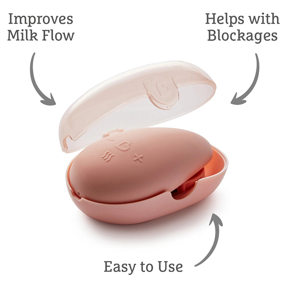 Munchkin Lactation Massager with Heat & Vibration (Compact, Waterproof)