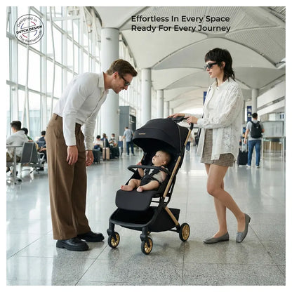 Neobreez Neolite Ultra-Compact Cabin Size Travel Stroller (Black)