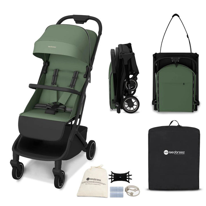 Neobreez Neolite Ultra-Compact Stroller (Olive Green/Black)