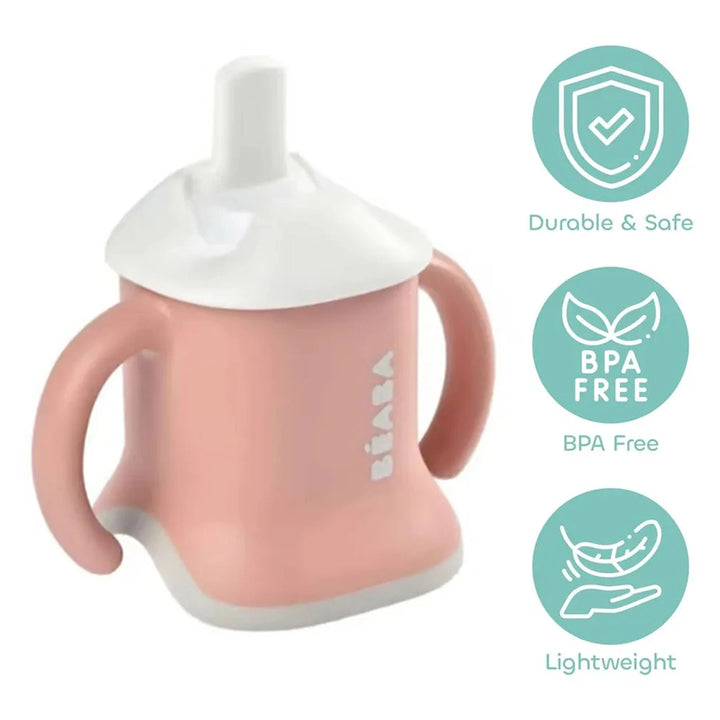 Beaba 3 In 1 Evolutive Training Cup (Old Pink)