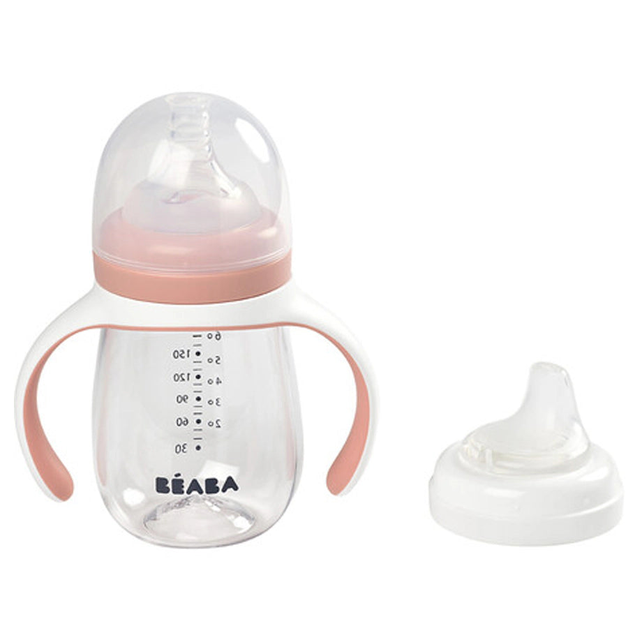 Beaba 2-In-1 Learning Cup (Old Pink)