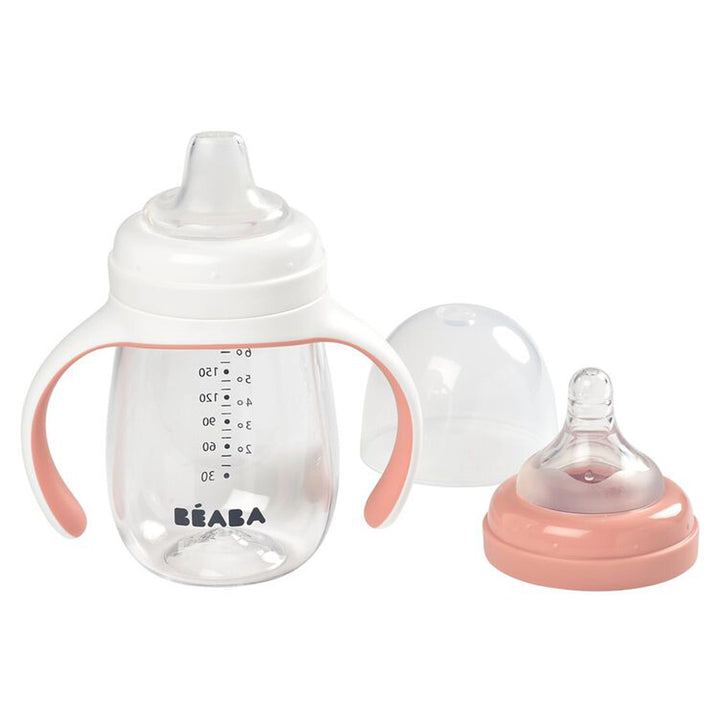 Beaba 2-In-1 Learning Cup (Old Pink)