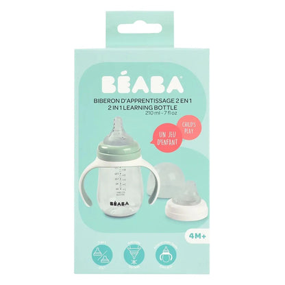 Beaba 2-In-1 Learning Cup (Sage Green)