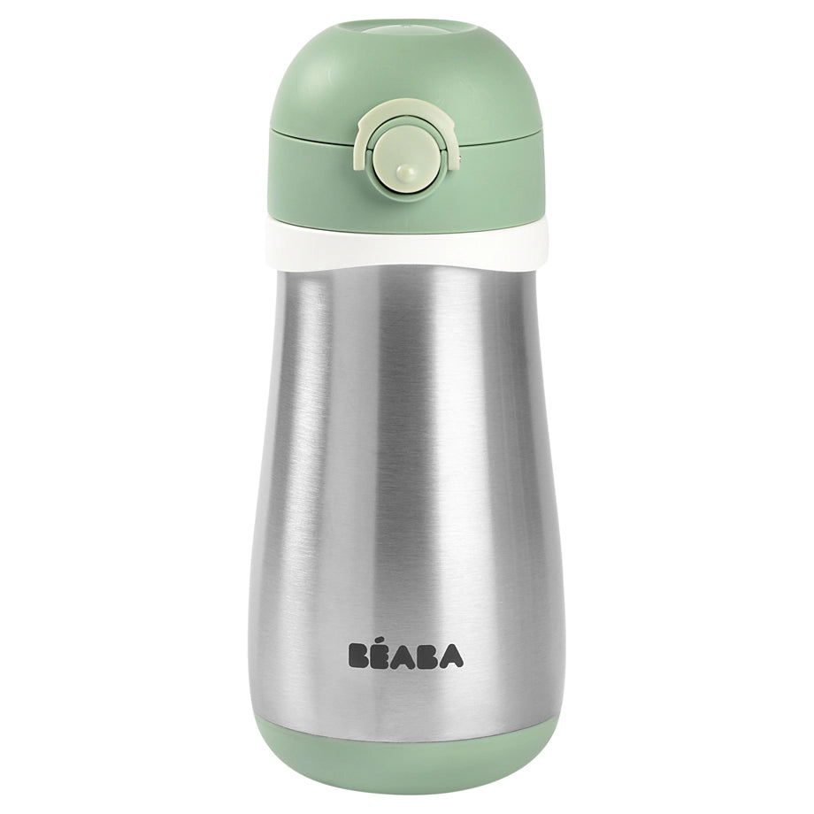 Beaba Stainless Steel Bottle 350Ml + Handle (Sage)