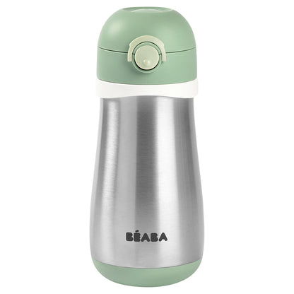 Beaba Stainless Steel Bottle 350Ml + Handle (Sage)