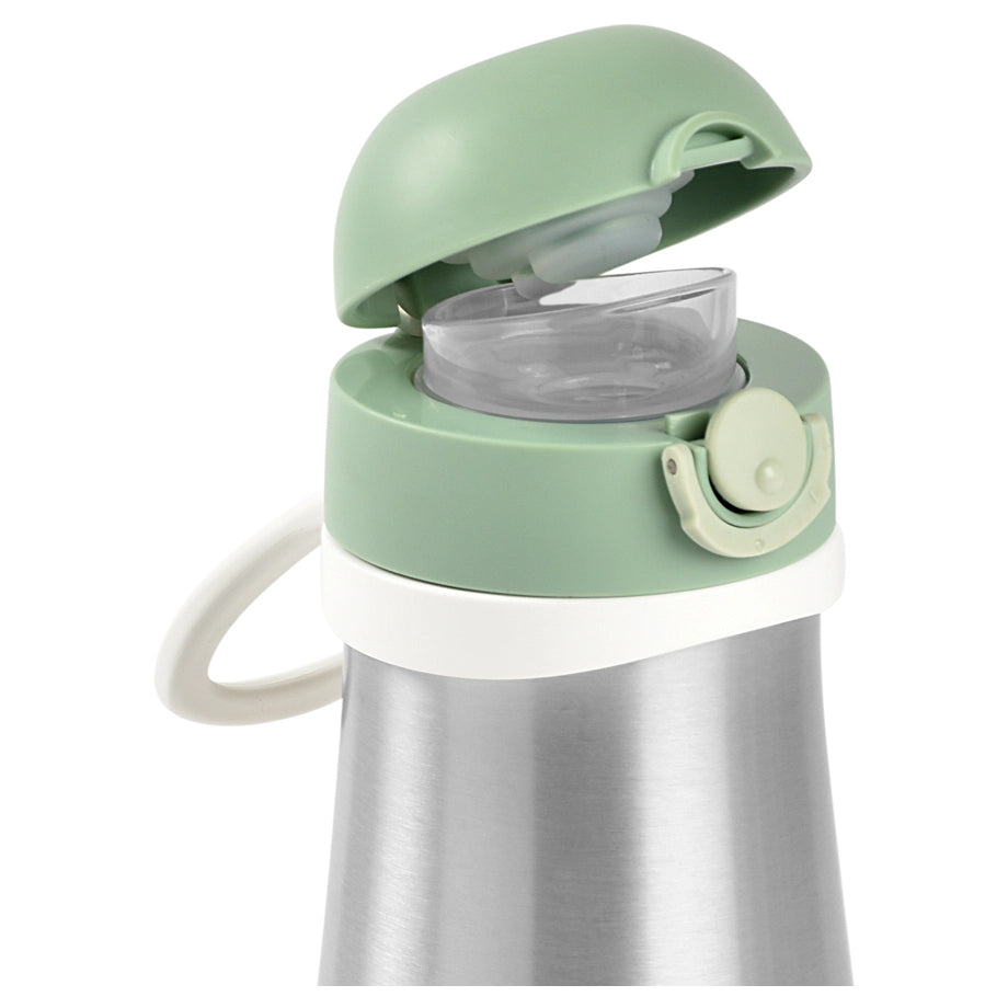 Beaba Stainless Steel Bottle 350Ml + Handle (Sage)