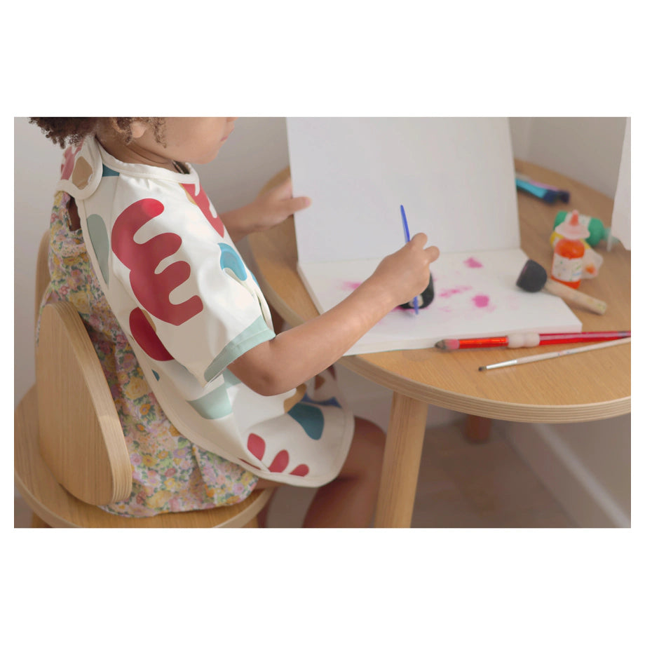 Beaba 2In1 Bib With Removable Sleeves Playful (Multi Color)