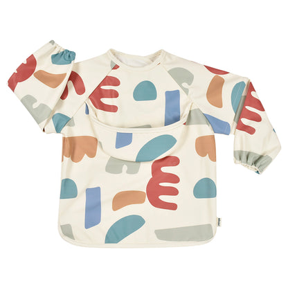 Beaba 2In1 Bib With Removable Sleeves Playful (Multi Color)