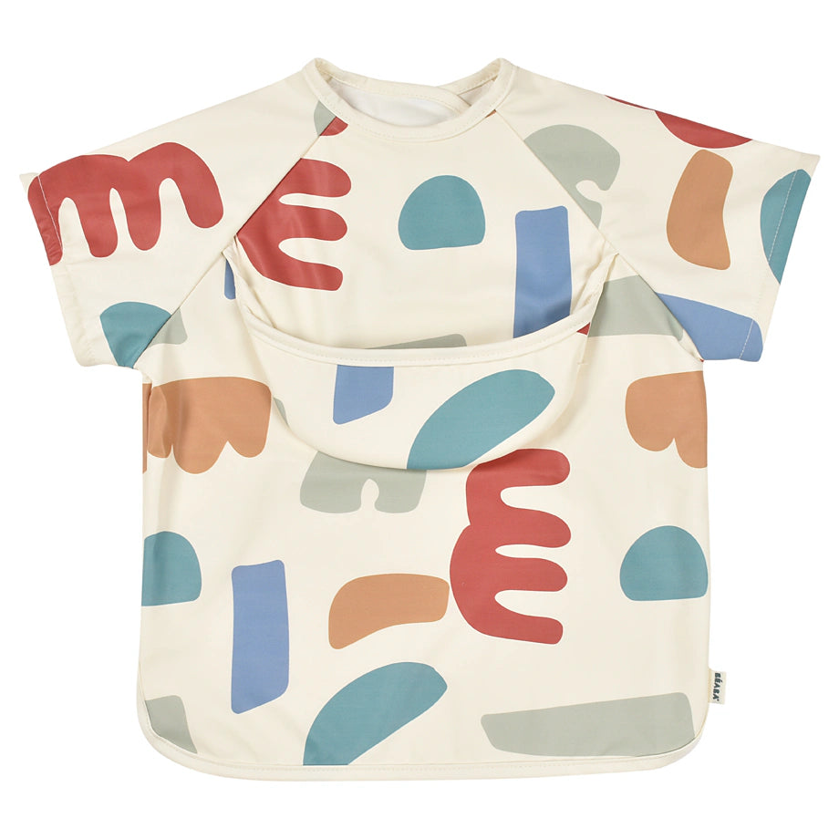 Beaba 2In1 Bib With Removable Sleeves Playful (Multi Color)