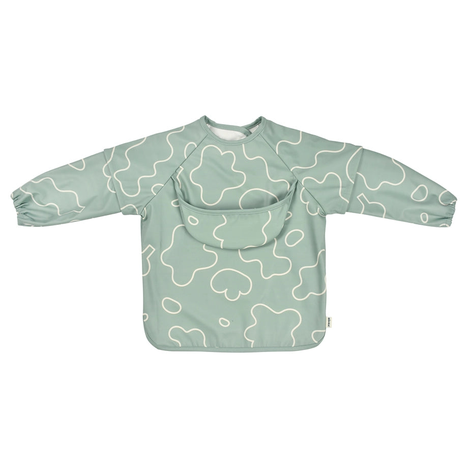 Beaba 2in1 Bib With Removable Sleeves (Sage Green)