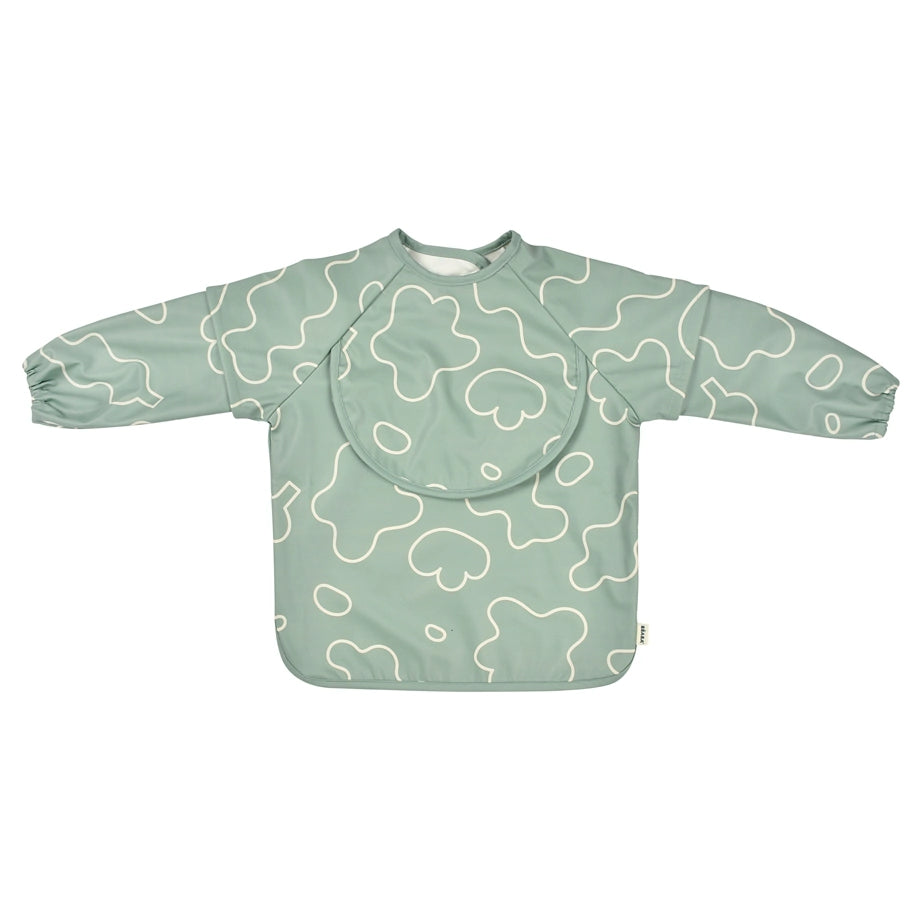 Beaba 2in1 Bib With Removable Sleeves (Sage Green)