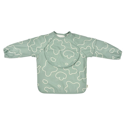 Beaba 2in1 Bib With Removable Sleeves (Sage Green)