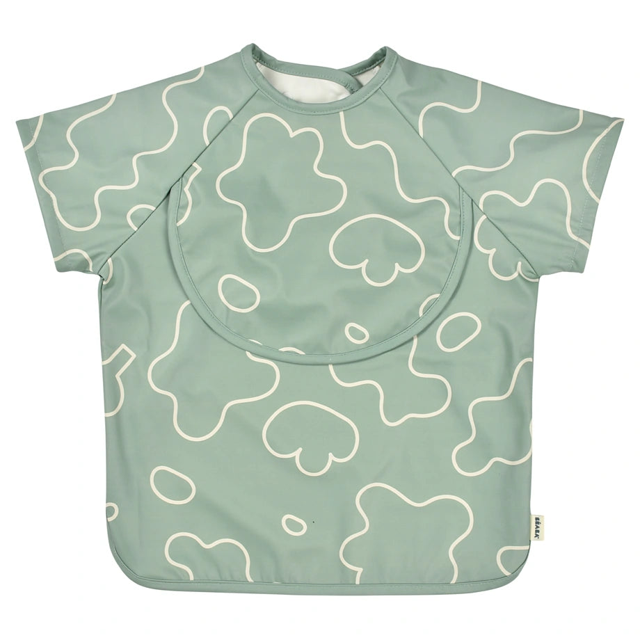 Beaba 2in1 Bib With Removable Sleeves (Sage Green)
