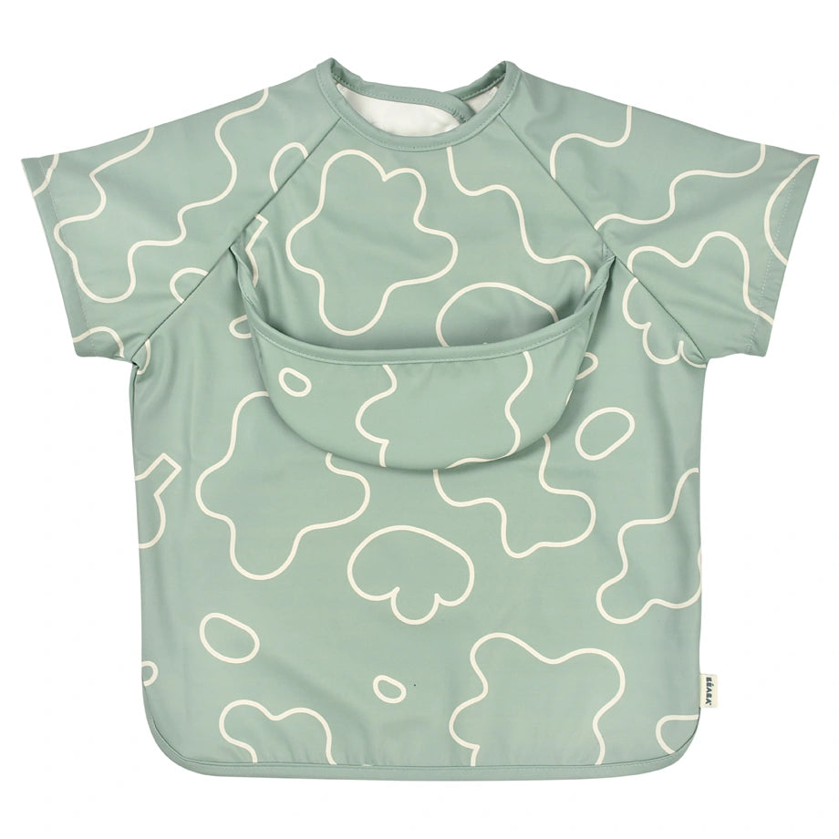 Beaba 2in1 Bib With Removable Sleeves (Sage Green)
