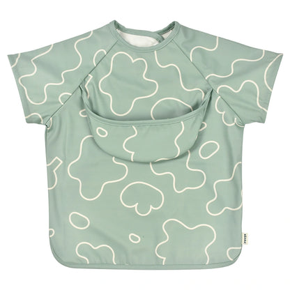Beaba 2in1 Bib With Removable Sleeves (Sage Green)