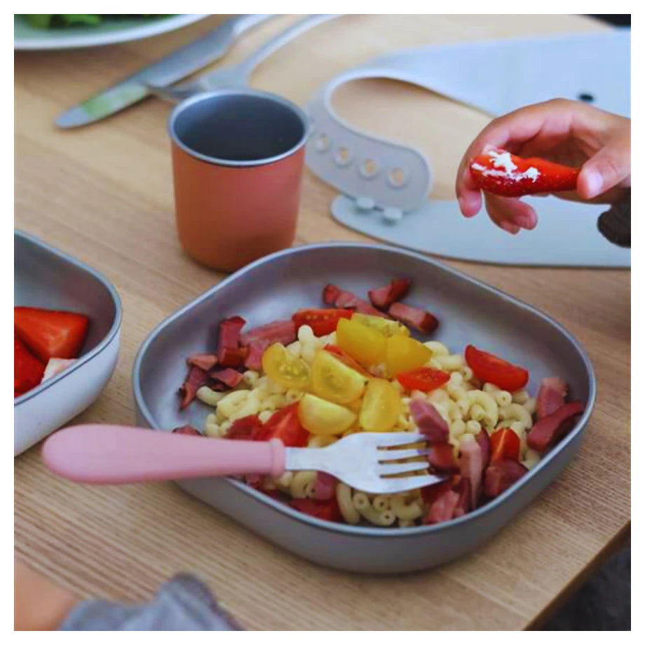Beaba Stainless Steel Meal Set (Terracotta)