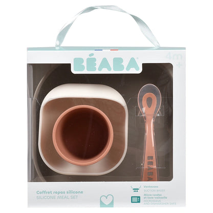 Beaba Silicone Meal Set 4 Pcs (Terracotta Gazelle)