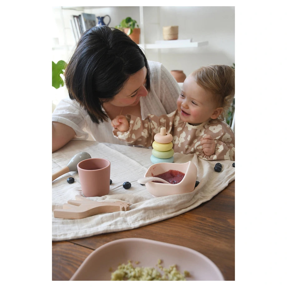 Beaba Silicone Meal Set 4 Pcs (Cotton Candy)