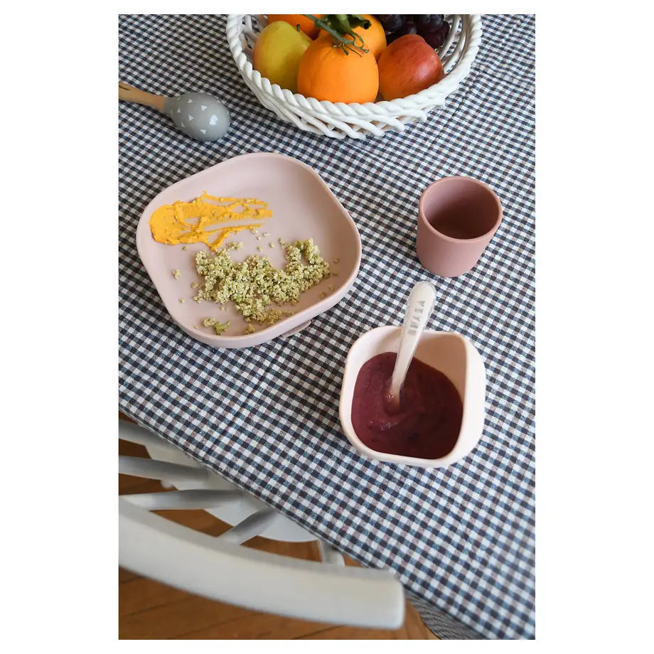Beaba Silicone Meal Set 4 Pcs (Cotton Candy)