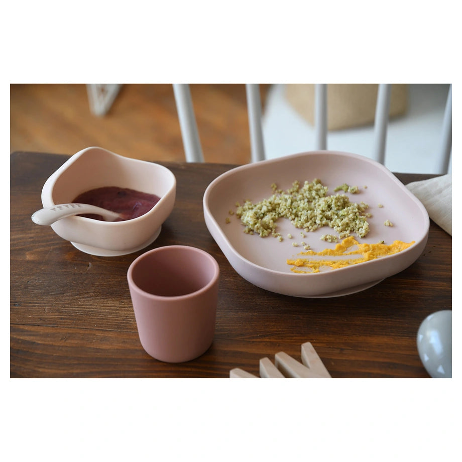 Beaba Silicone Meal Set 4 Pcs (Cotton Candy)