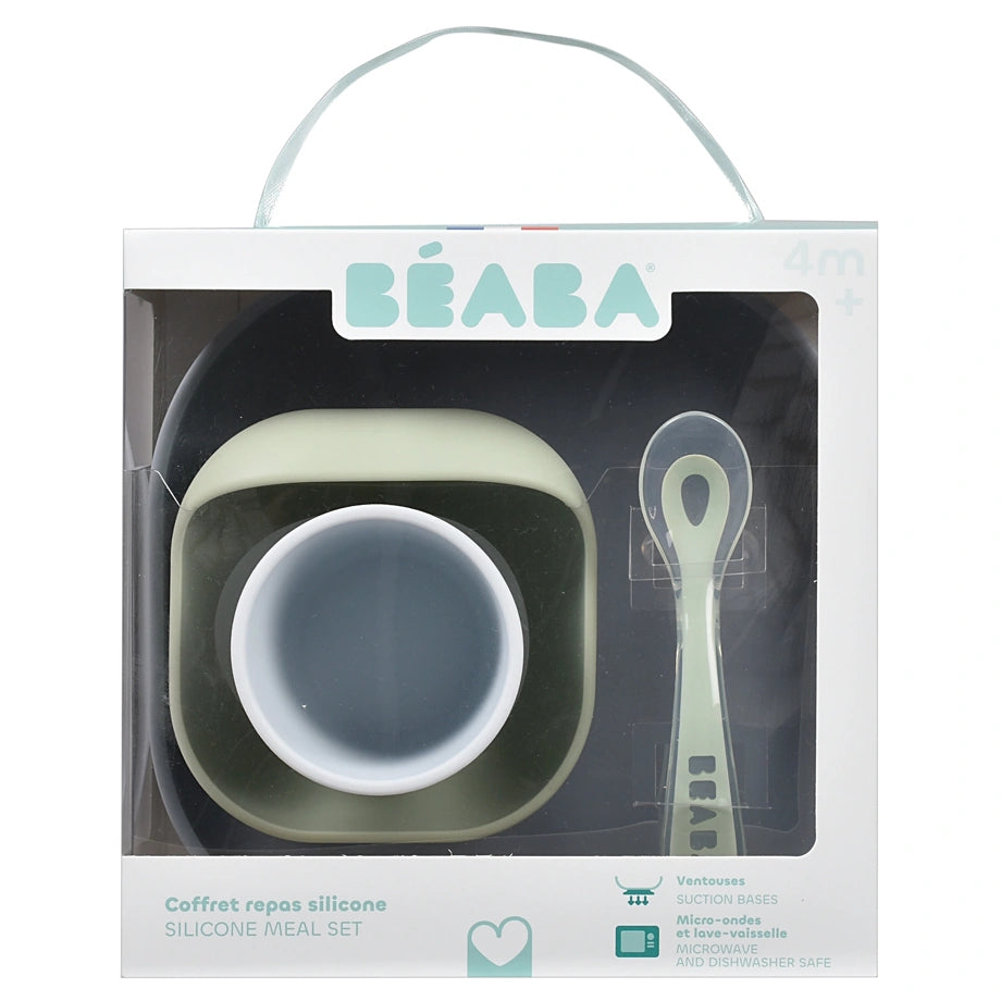 Beaba Silicone Meal Set 4 Pcs (Pebble)