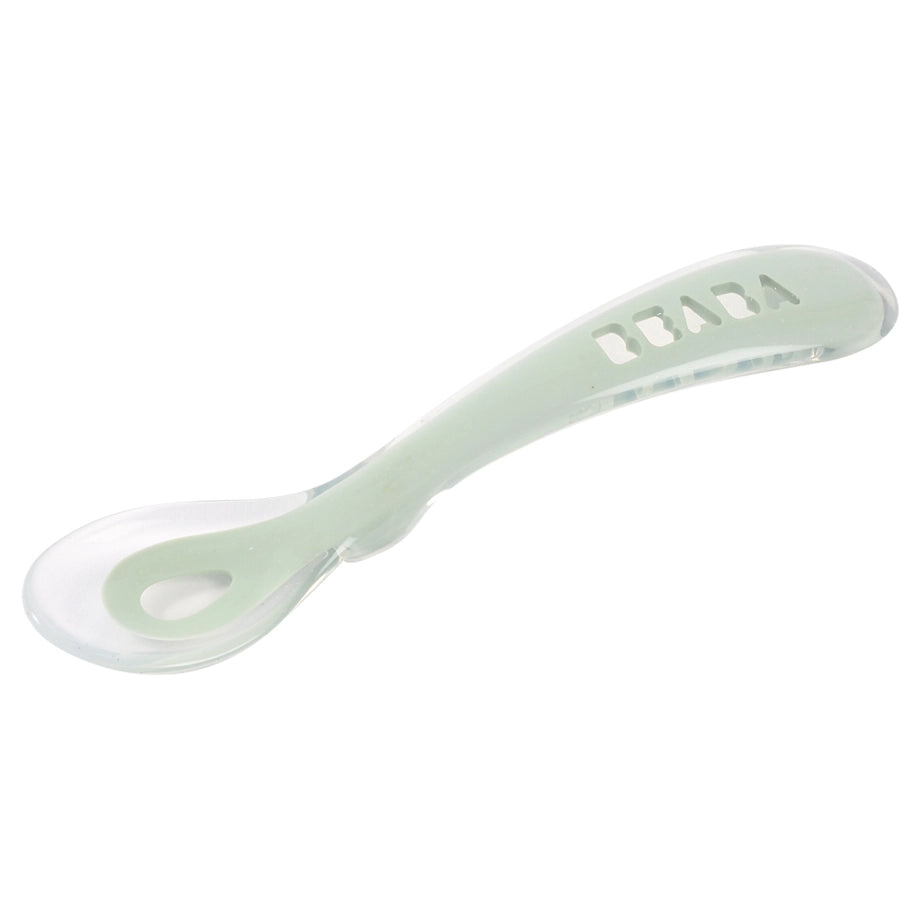 Beaba 2nd Age Silicone Spoon (Misty Green)