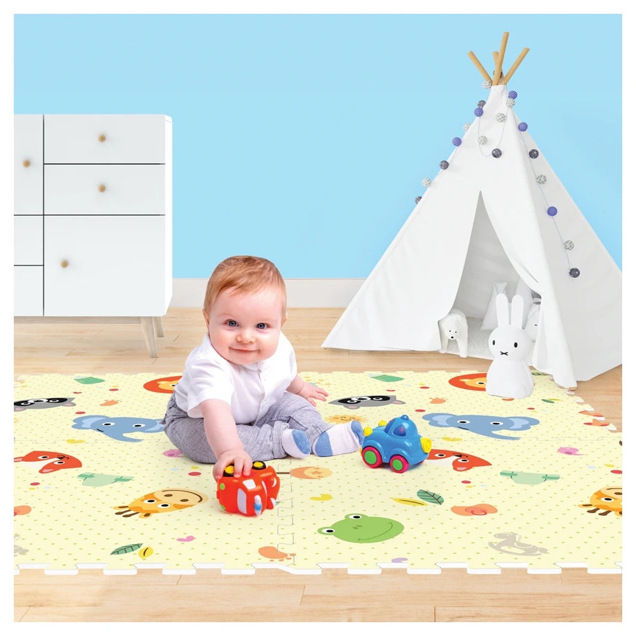 Sunta Printed Puzzle Mat Animal Party 4 Pcs